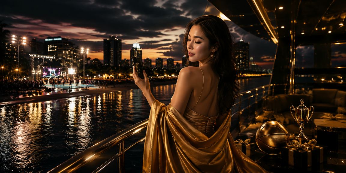 Người xem cá cược bóng rổ trên bãi biển Đà Nẵng buổi chiều tà