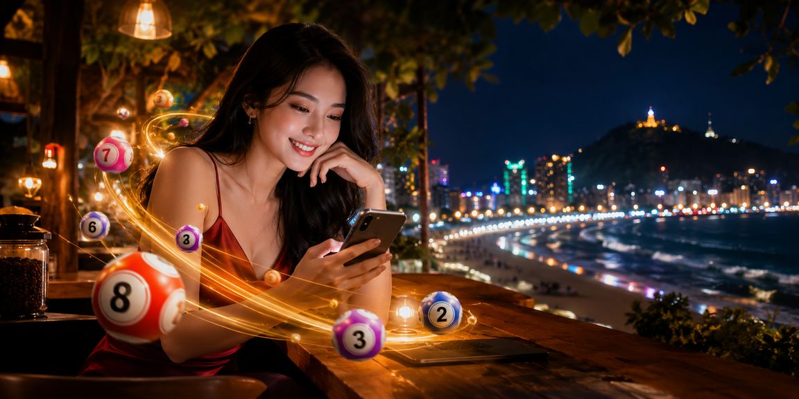 Người dùng tra kết quả xổ số bên ly cà phê buổi sáng tại Vũng Tàu